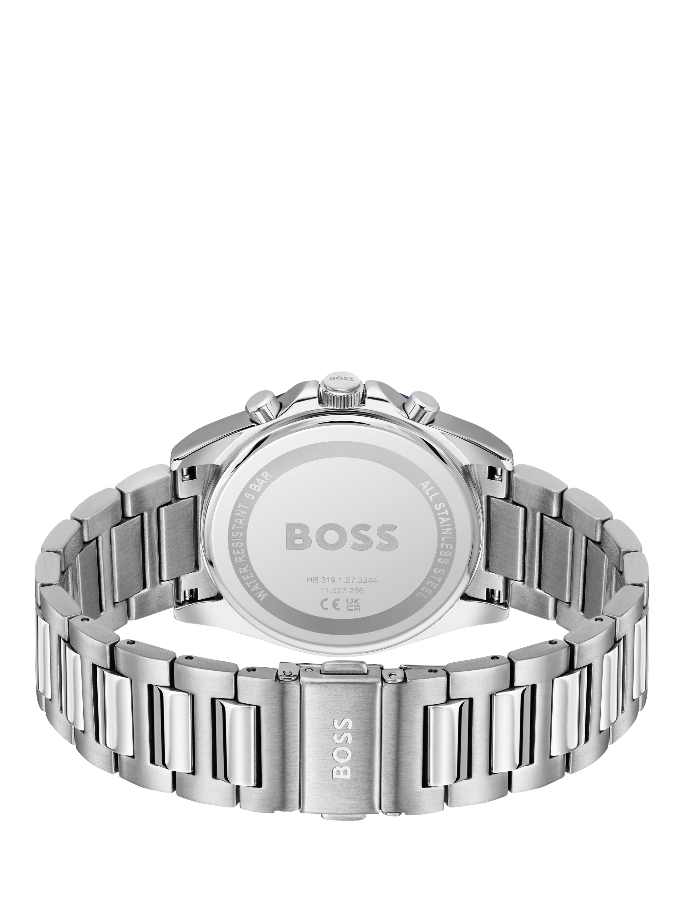 Product image 2 of 7, which shows BOSS 1514240 Men's Strike Chronograph Date Bracelet Strap Watch, Blue