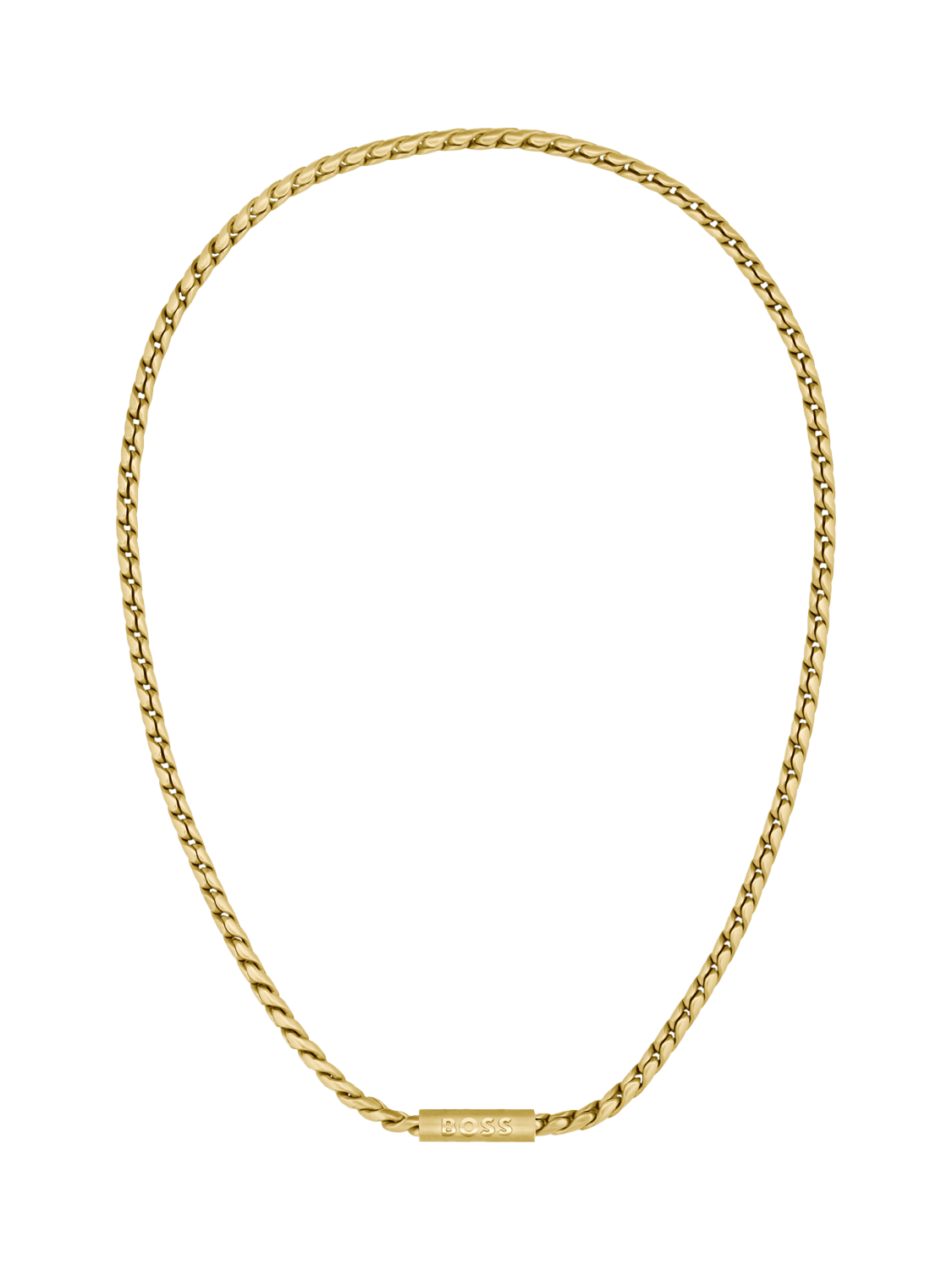 Product image 1 of 4, which shows BOSS Men's Doran Chunky Curb Chain Necklace, Gold