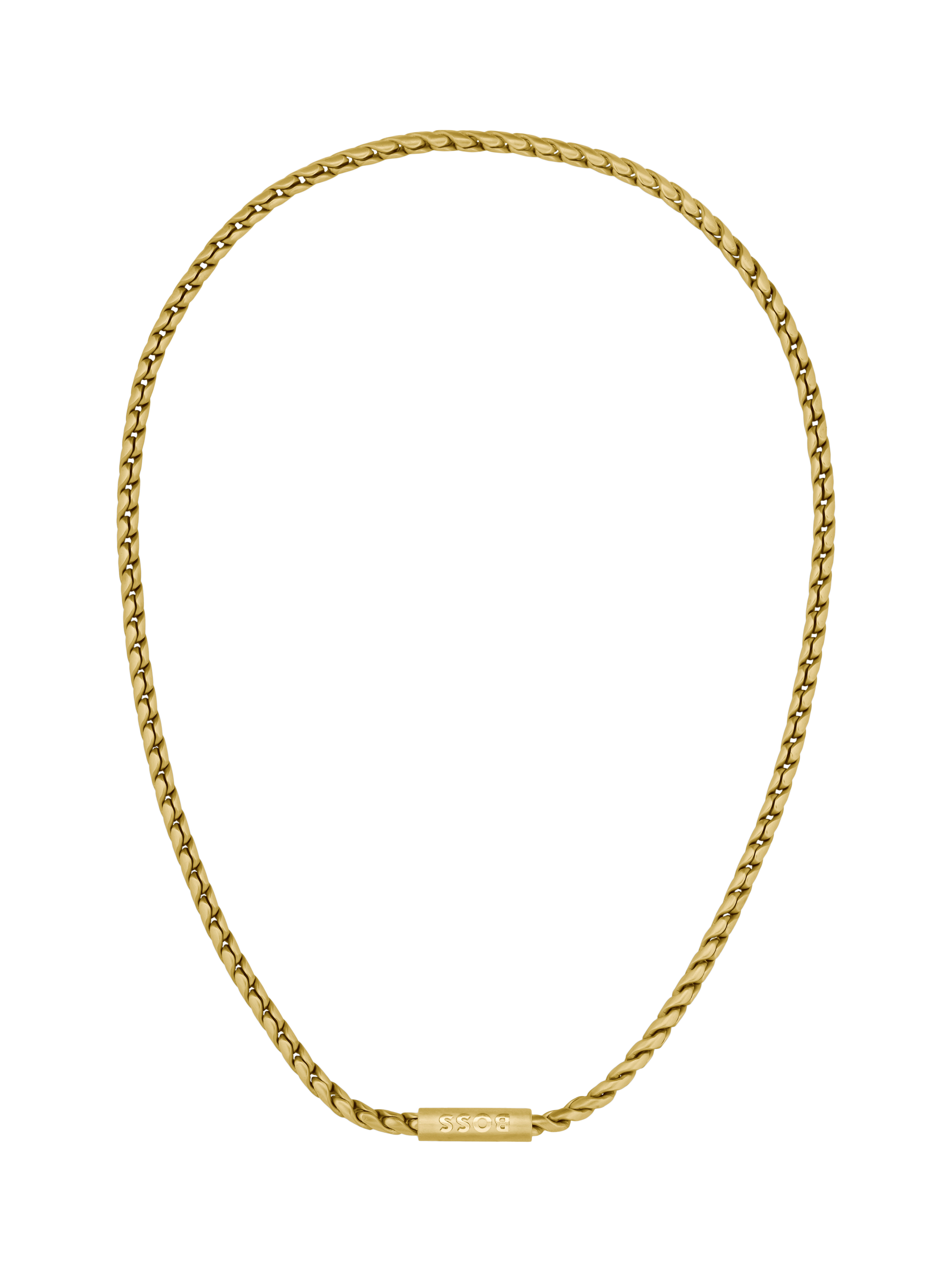 Product image 2 of 4, which shows BOSS Men's Doran Chunky Curb Chain Necklace, Gold
