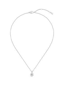 BOSS Double B Petit Pendant Necklace, Silver, Silver