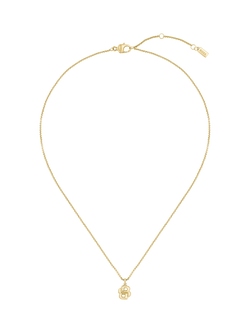 BOSS Double B Petit Collection Pendant Necklace, Gold, Gold