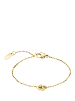 BOSS Double B Petit Chain Bracelet, Gold - view 2, Gold