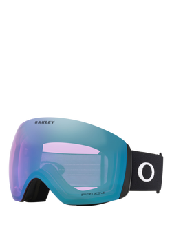 Oakley OO7050 Unisex Oval Ski Sunglasses, Matte Black/Blue