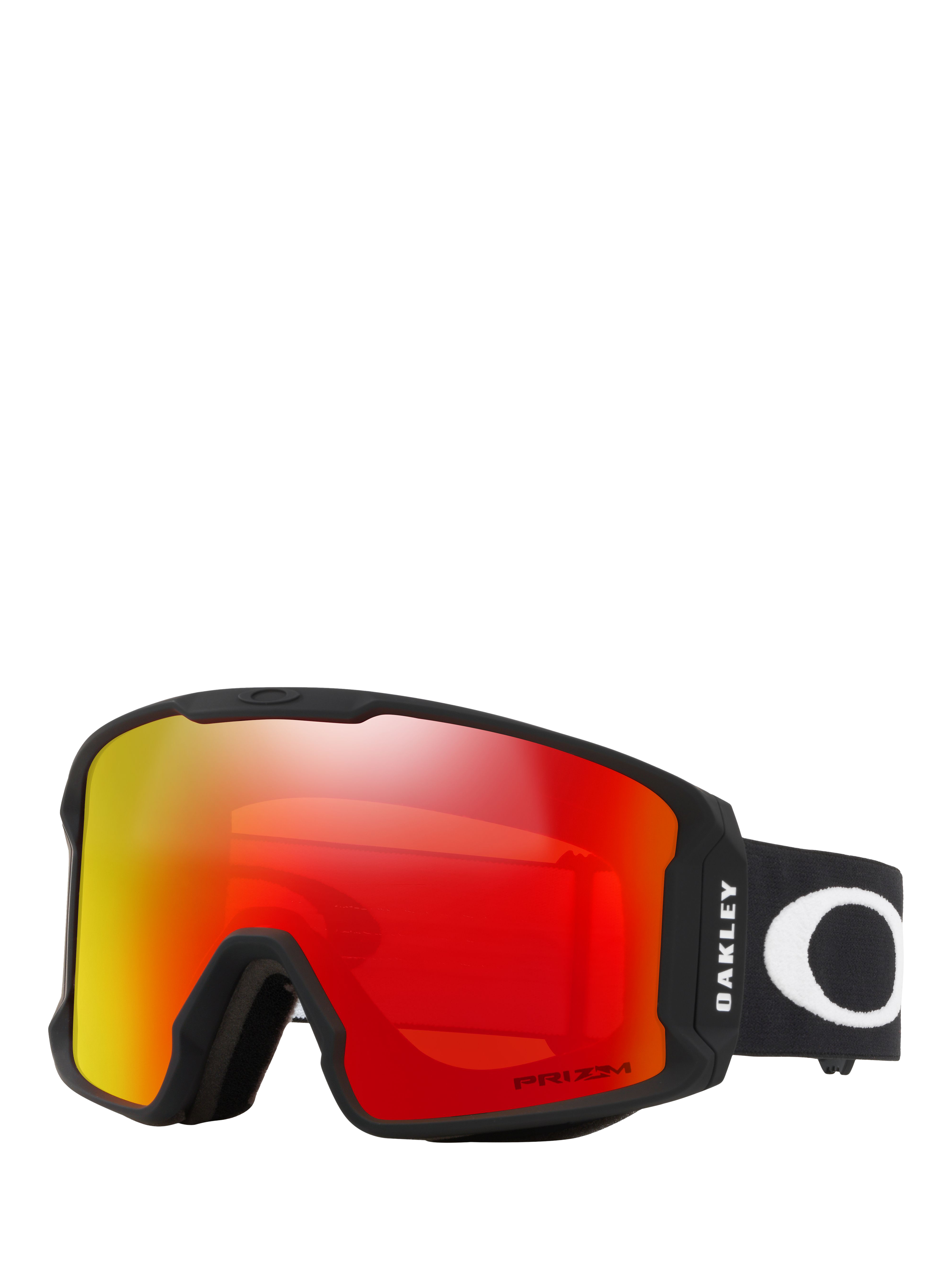 Oakley OO7070 Men's Oval Ski Sunglasses, Matte Black/Mirror Red