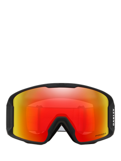 Oakley OO7070 Men's Oval Ski Sunglasses, Matte Black/Mirror Red - view 2, Matte Black/Mirror Red