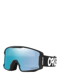 Oakley OO7093 Unisex Oval Ski Sunglasses, Factory Pilot Black/Mirror Blue
