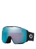 Oakley OO7136 Unisex Oval Ski Sunglasses, Matte Black/Mirror Blue