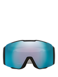 Oakley OO7136 Unisex Oval Ski Sunglasses, Matte Black/Mirror Blue