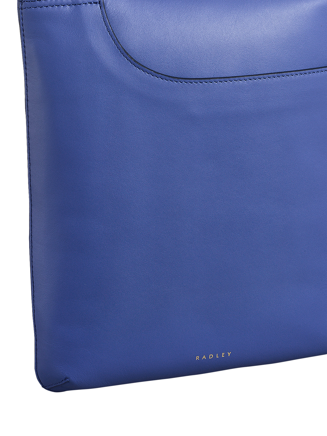 Product image 4 of 4, which shows Radley Leather Pockets Medium Zip Top Cross Body Bag, Yves Blue
