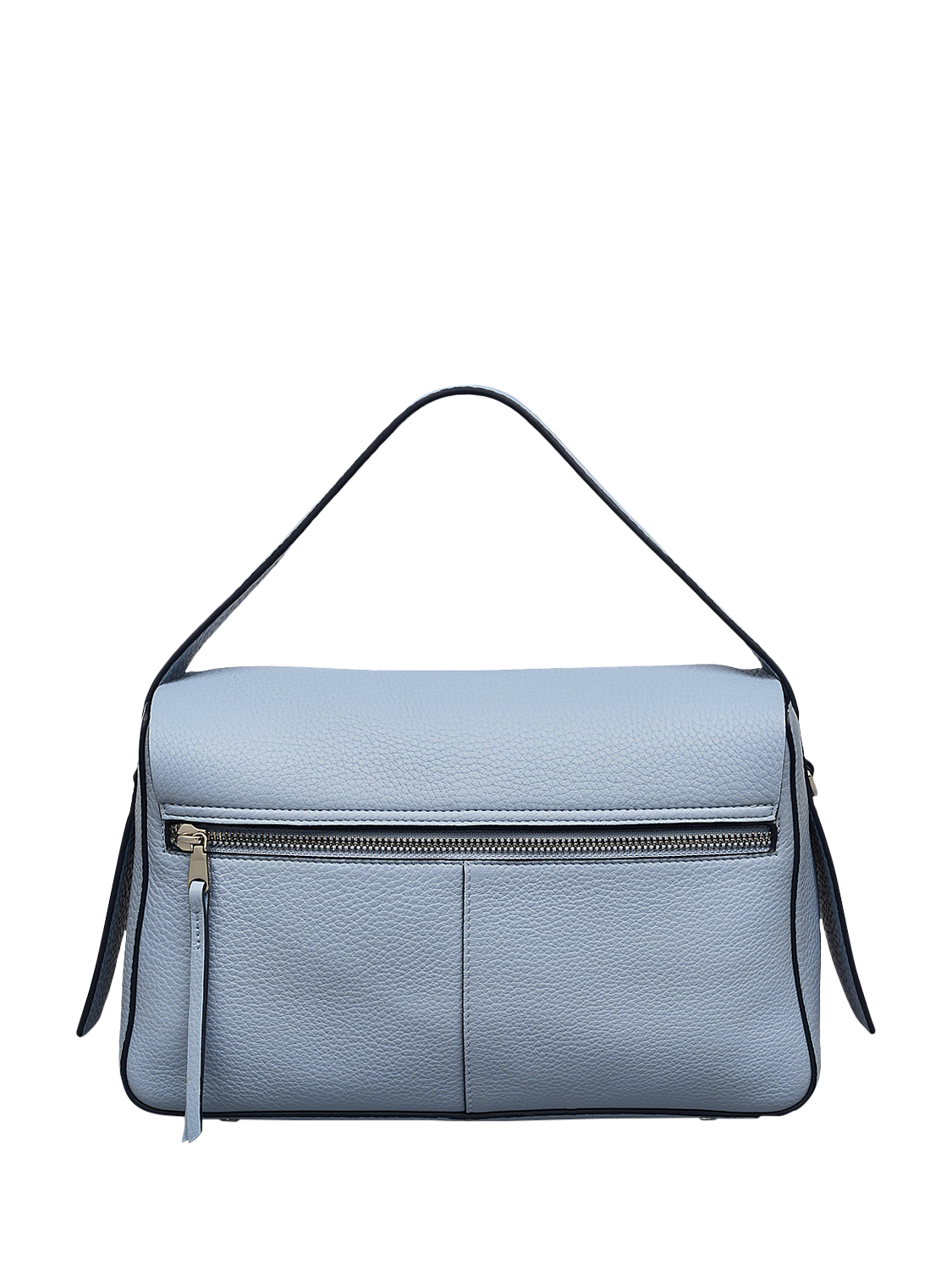 Product image 2 of 5, which shows Radley De Beauvoir Leather Medium Zip Top Grab Bag, Smoke Blue