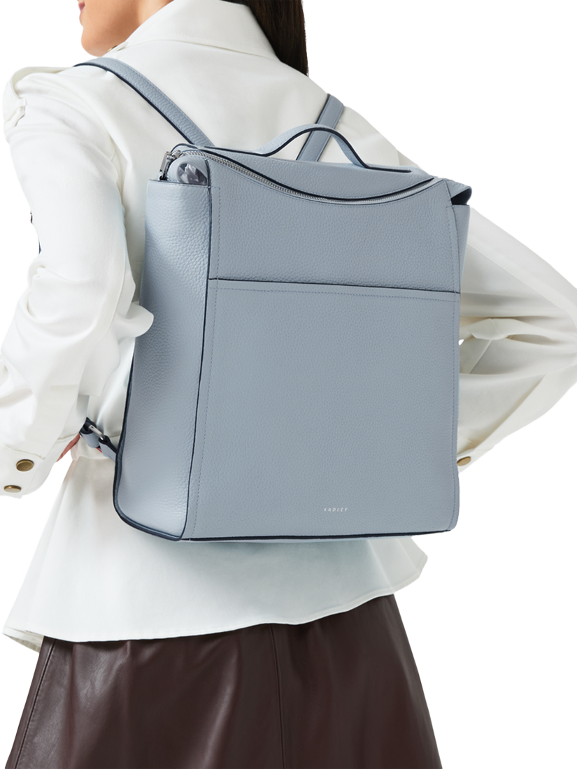 Product image 5 of 5, which shows Radley Oak Street Medium Backpack, Smoke Blue, One Size