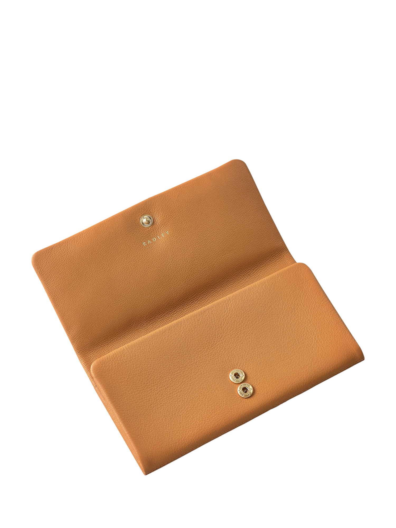 Product image 3 of 4, which shows Radley Mallow Street Leather Large Flapover Matinee Purse, Dark Butter