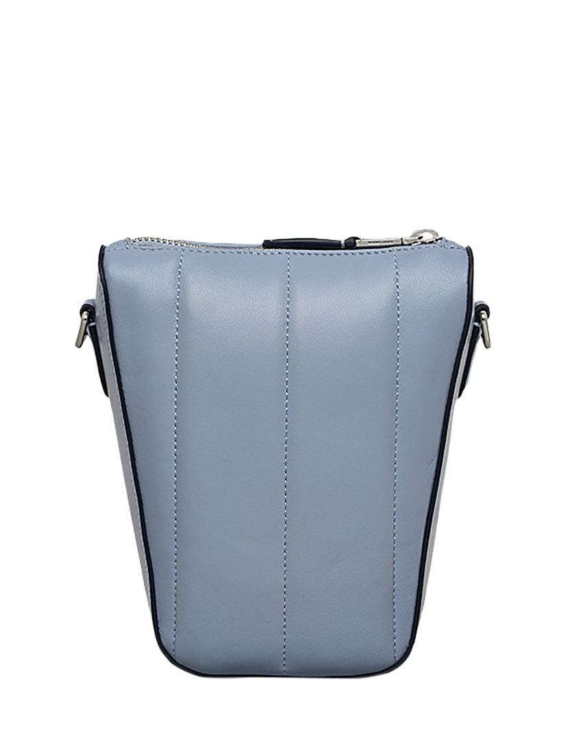 Product image 2 of 5, which shows Radley Oak Street Leather Quilted Medium Phone Cross Body Bag, Smoke Blue