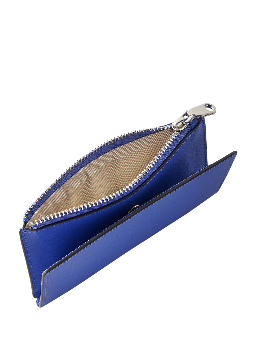 Product image 4 of 4, which shows Radley Coin Street Leather Medium Zip-Top Purse, Yves Blue