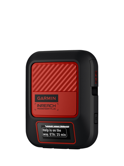 Garmin inReach Messenger Plus SOS Satellite Communicator with Photo & Voice Messaging, Black, Black