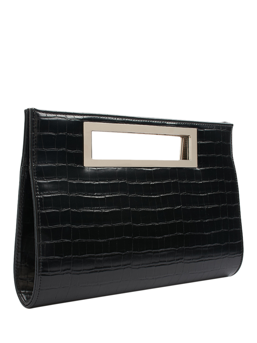 Product image 3 of 3, which shows Paradox London Delma Clutch Bag, Black