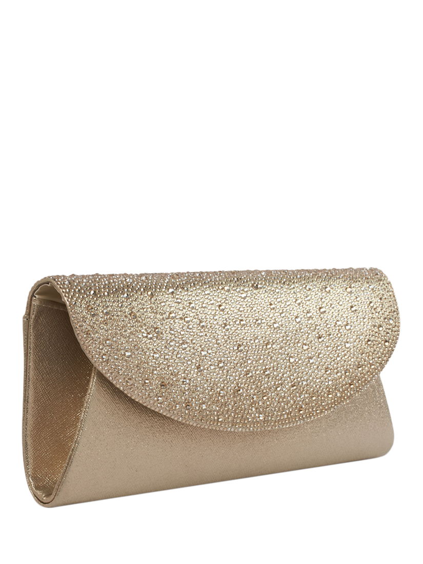 Product image 3 of 3, which shows Paradox London Dreamstone Clutch Bag, Champagne