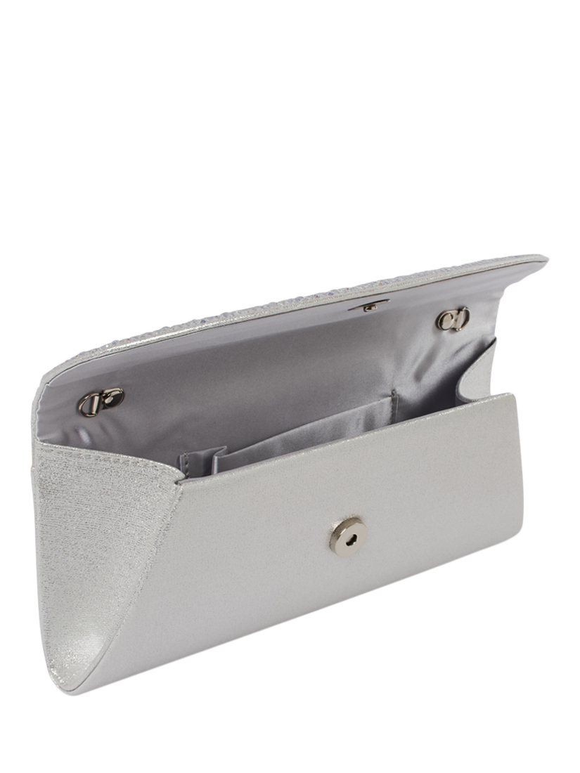 Product image 2 of 3, which shows Paradox London Dreamstone Clutch Bag, Silver
