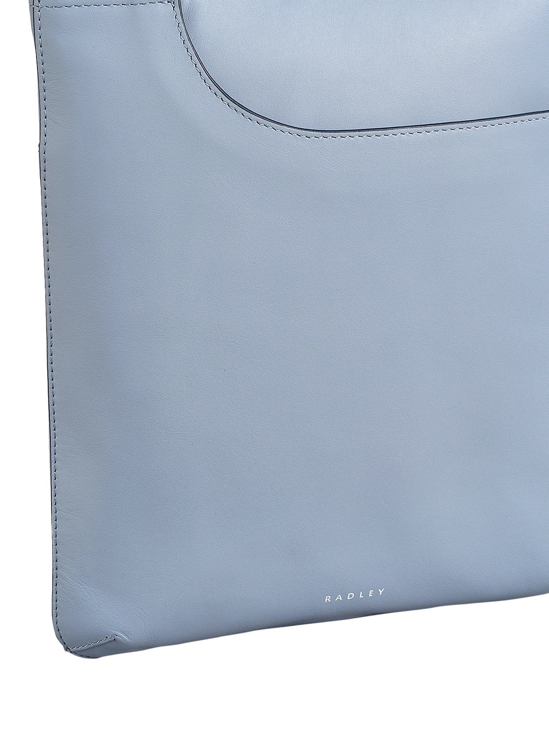 Product image 4 of 5, which shows Radley Pockets Leather Medium Crossbody Bag, Smoke Blue, One Size