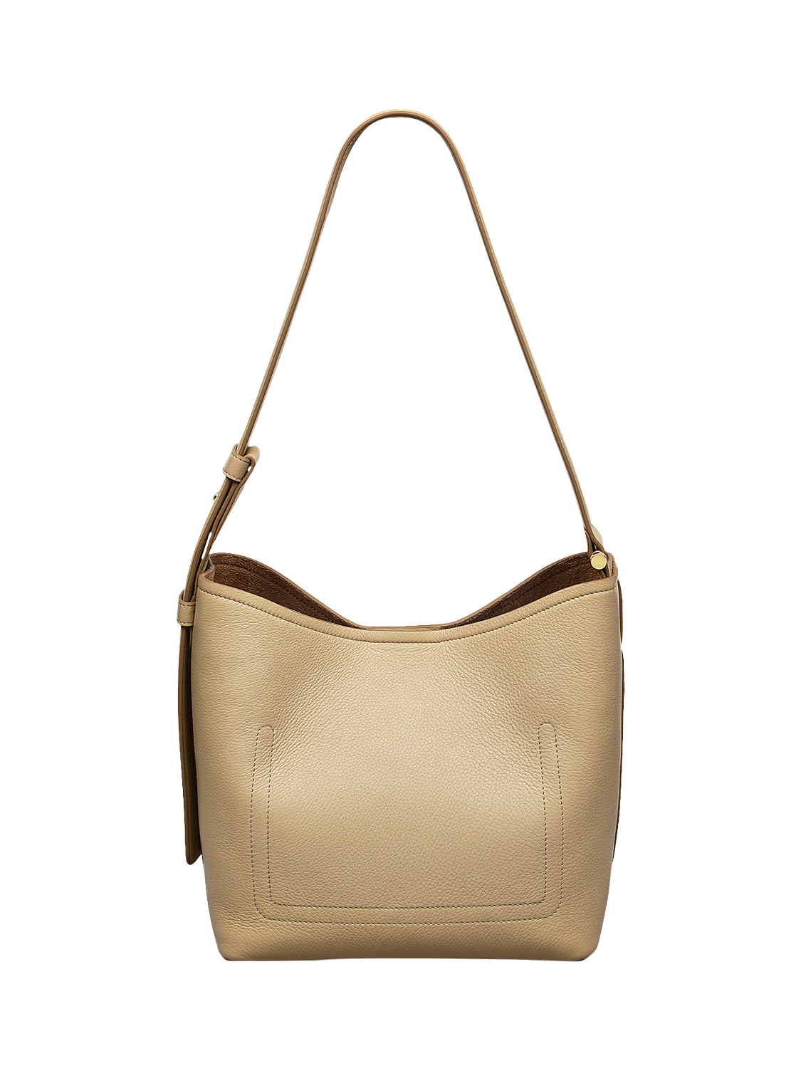 Product image 2 of 6, which shows Radley Bathurst Mews Leather Medium Zip-Top Shoulder Bag, Stone