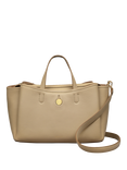 Radley Bathurst Mews Leather Medium Zip Top Grab Bag, Stone