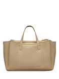 Radley Bathurst Mews Leather Medium Zip Top Grab Bag, Stone