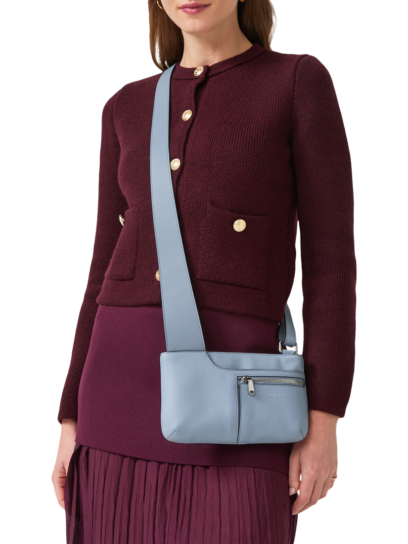 Product image 5 of 5, which shows Radley Pockets Mini Zip Top Crossbody Bag, Smoke Blue, One Size