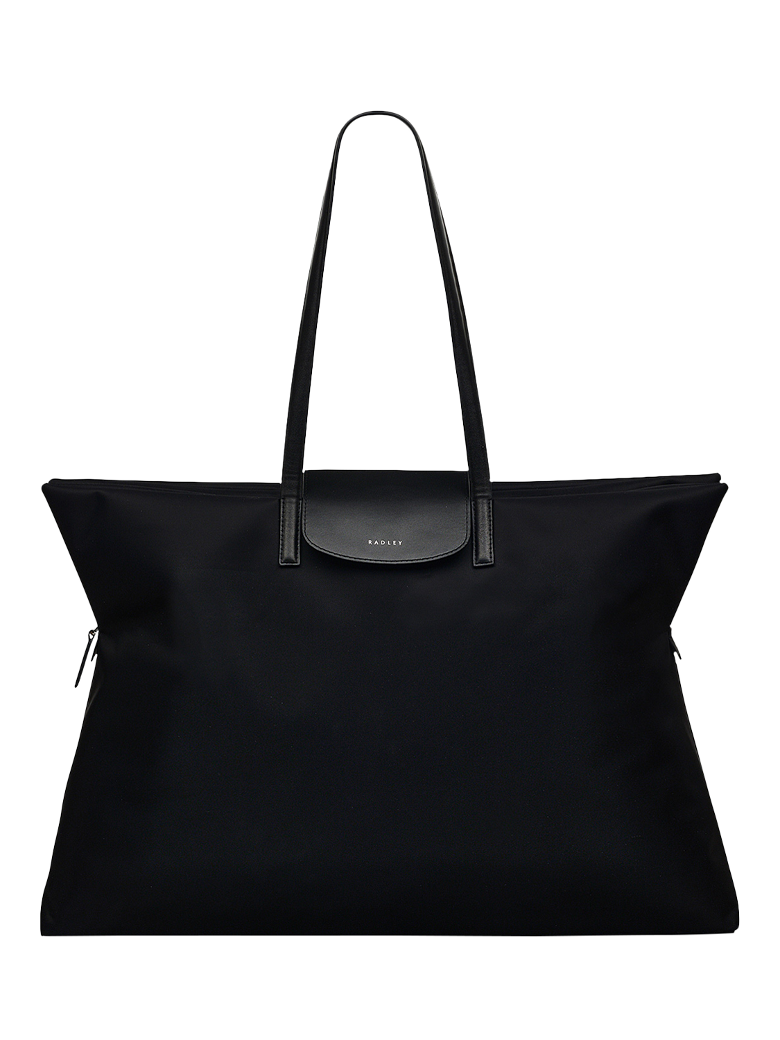 Product image 1 of 6, which shows Radley Pocket Essentials Large Zip-Top Shoulder Bag, Black