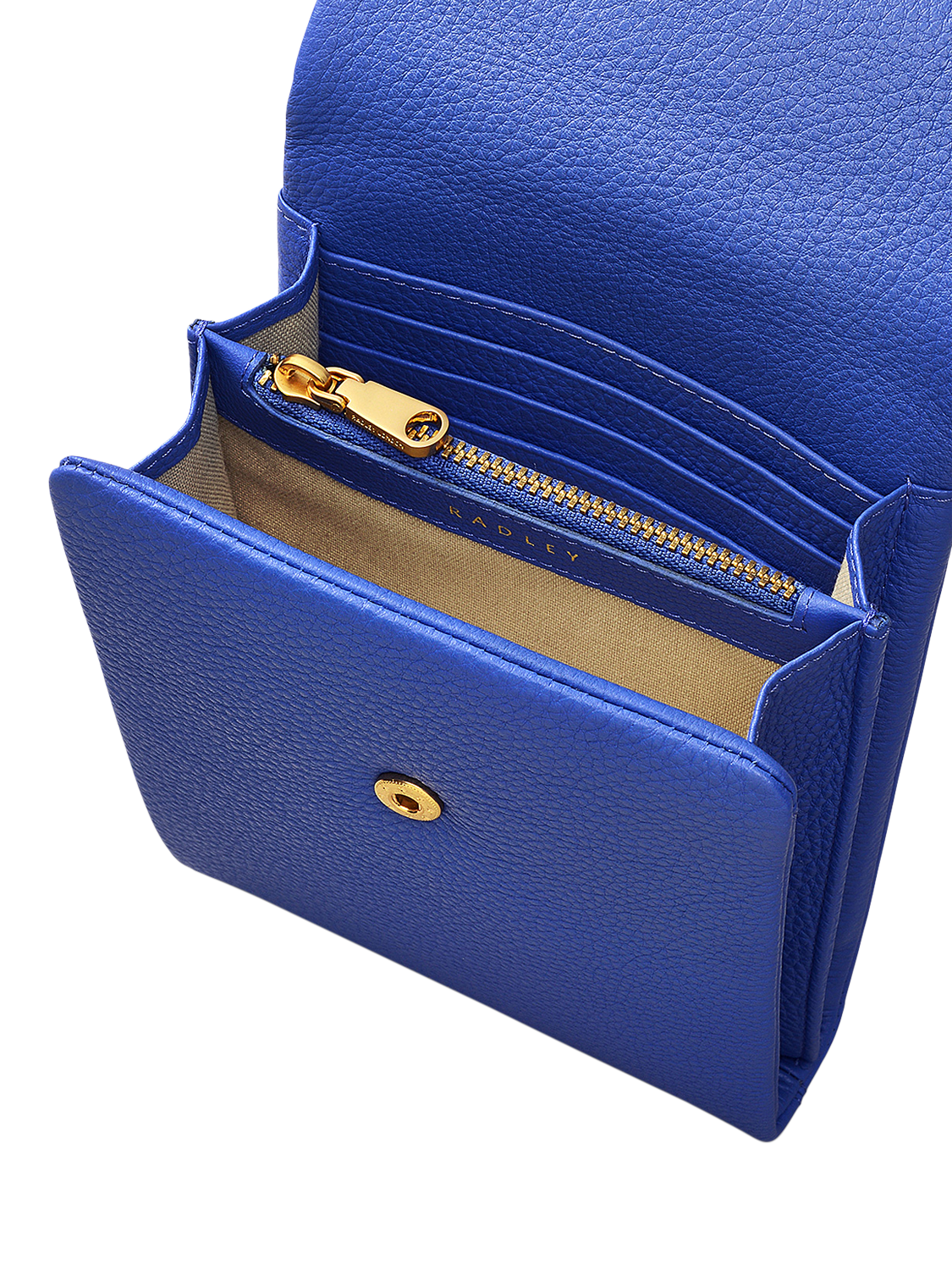 Product image 3 of 4, which shows Radley Mallow Street Leather Phone Cross Body Bag, Blue