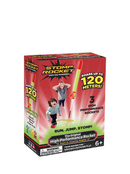 Stomp Rocket High Performance Rockets, Pack of 3, Multi