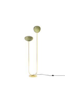 MADE Adrienne Glass Shades Floor Lamp, Green, Green