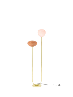 MADE Adrienne Glass Shades Floor Lamp, Pink, Pink