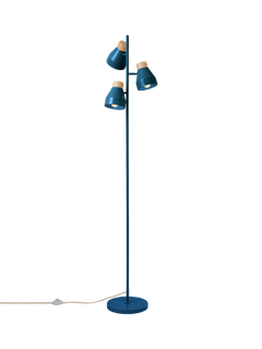 MADE Albert 3 Light Floor Lamp, Blue