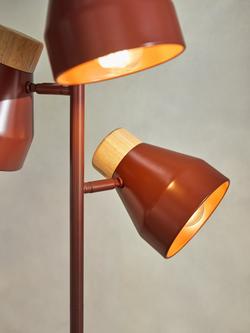 MADE Albert 3 Light Floor Lamp, Red - view 2, Red