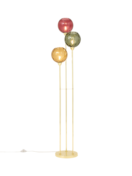 MADE Ilaria Triple Floor Lamp, Green, Green