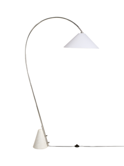 MADE Mason Curved Floor Lamp, Metallics