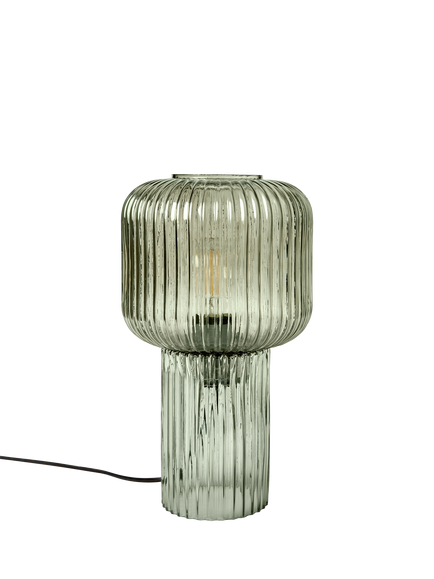 MADE Briz Small Textured Glass Table Lamp, Green