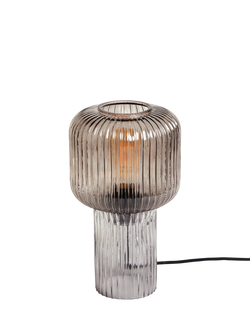 MADE Briz Small Textured Glass Table Lamp, Gray