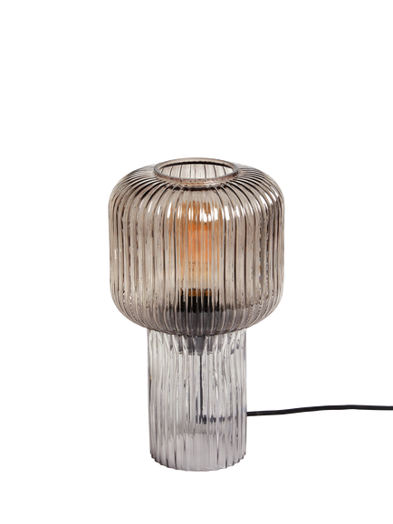 MADE Briz Small Textured Glass Table Lamp, Gray