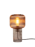 MADE Briz Small Textured Glass Table Lamp, Gray