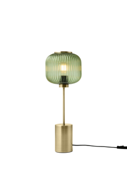 MADE Briz Textured Glass Table Lamp, Green, Green