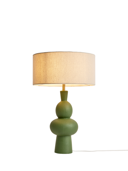 MADE Freyja Ceramic Table Lamp, Green - view 2, Green