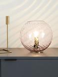 MADE Ilaria Glass Globe Table Lamp, Pink