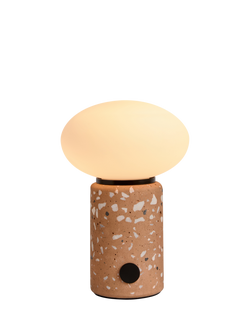 MADE Mirissa Rechargeable Portable Terrazzo Table Lamp, Brown - view 2, Brown