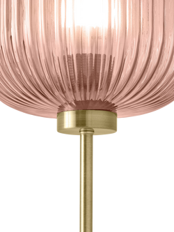 MADE Briz Textured Glass Table Lamp, Pink - view 2, Pink