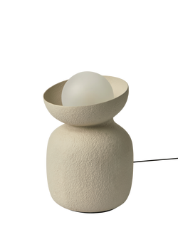 MADE Vera Textured Ceramic Floor Lamp, Cream - view 2, Cream