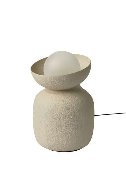 MADE Vera Textured Ceramic Floor Lamp, Cream - view 2, Cream