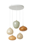 MADE Adrienne 5 Light Cluster Pendant Ceiling Light, Cream