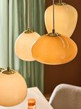 MADE Adrienne 5 Light Cluster Pendant Ceiling Light, Cream