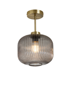 MADE Briz Textured Glass Ceiling Light, Grey